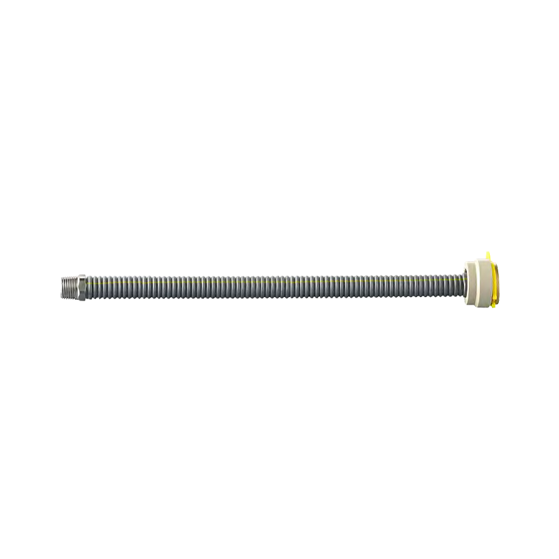 Stainless steel corrugated gas hose with metal flange ZLR-15